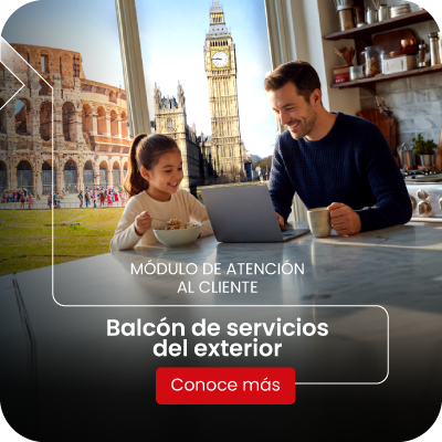 Balcón de servicios del exterior