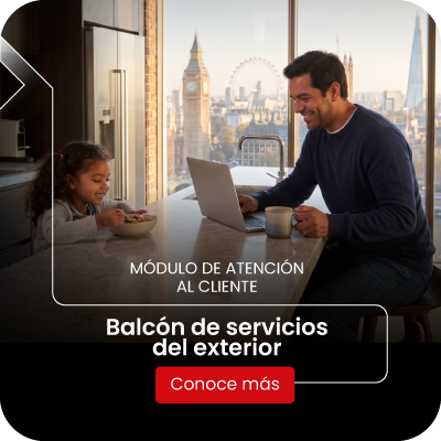 Balcón de servicios del exterior